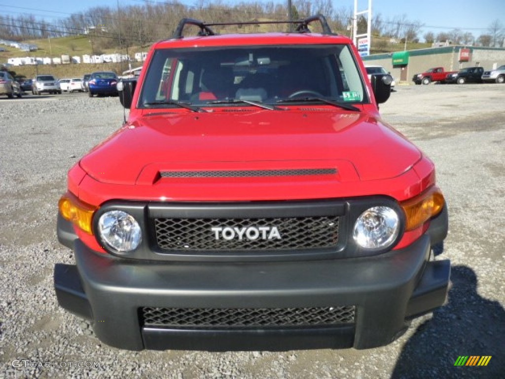 2012 FJ Cruiser Trail Teams Special Edition 4WD - Radiant Red / Dark Charcoal/Red photo #2