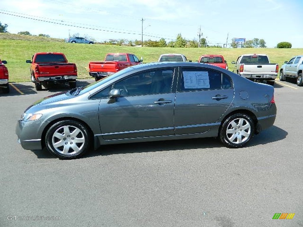 Polished Metal Metallic 2011 Honda Civic LX Sedan Exterior Photo #76150829