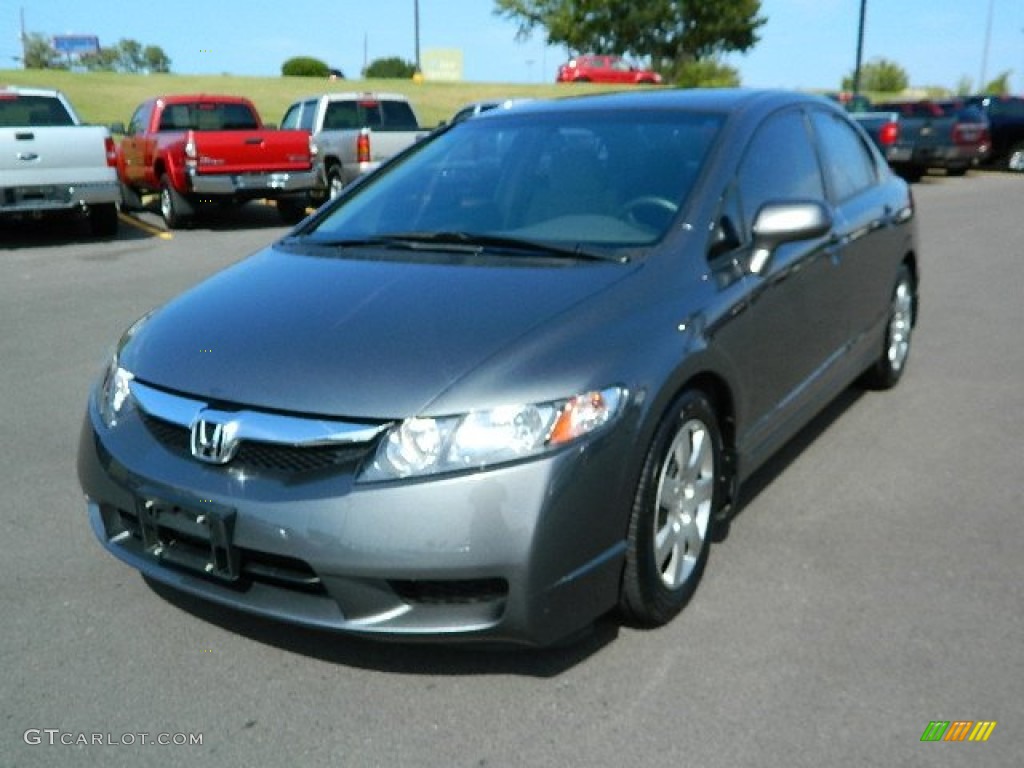 Polished Metal Metallic 2011 Honda Civic LX Sedan Exterior Photo #76150848