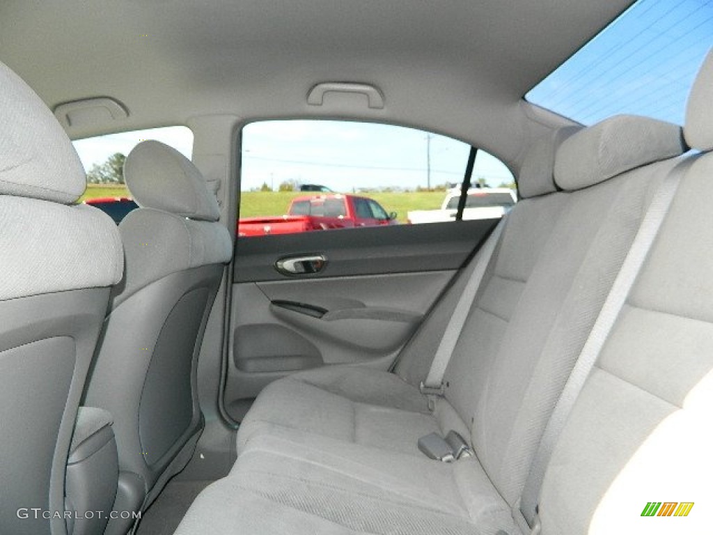 2011 Civic LX Sedan - Polished Metal Metallic / Gray photo #13