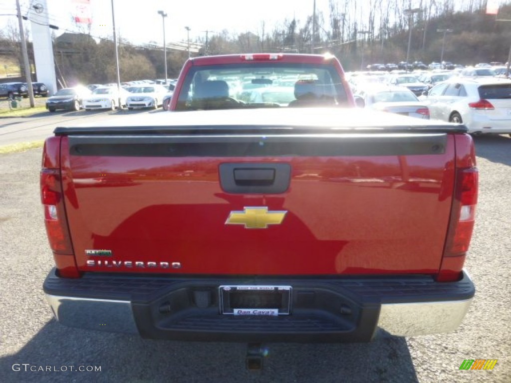 2010 Silverado 1500 Regular Cab 4x4 - Victory Red / Dark Titanium photo #6