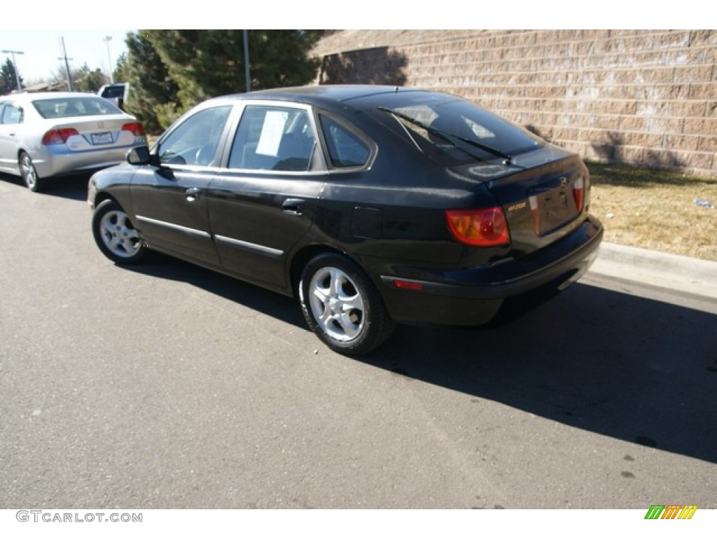 2002 Elantra GT Hatchback - Black Obsidian / Dark Gray photo #3