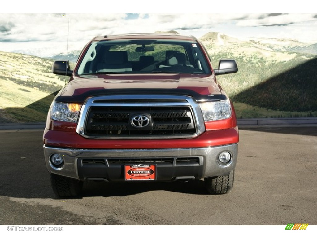 2010 Tundra TRD CrewMax 4x4 - Salsa Red Pearl / Graphite Gray photo #7