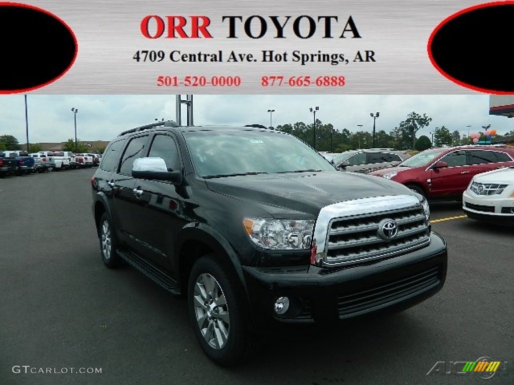 2012 Sequoia Limited 4WD - Black / Graphite Gray photo #1