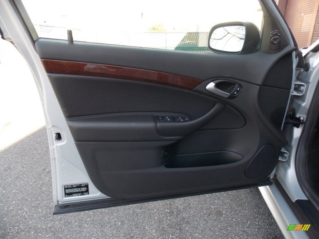 2008 Saab 9-3 2.0T Sport Sedan Black Door Panel Photo #76153296