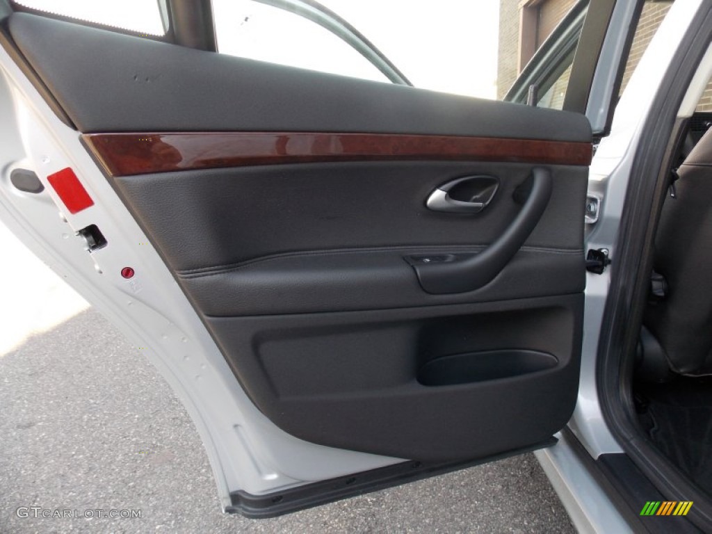 2008 Saab 9-3 2.0T Sport Sedan Black Door Panel Photo #76153380