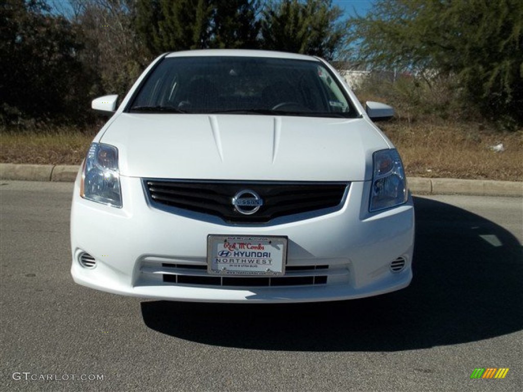 2012 Sentra 2.0 S - Aspen White / Charcoal photo #1