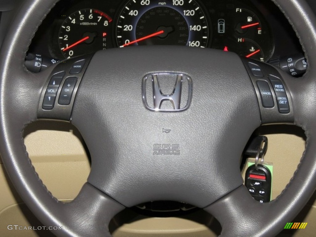 2010 Honda Odyssey EX-L Beige Steering Wheel Photo #76154007