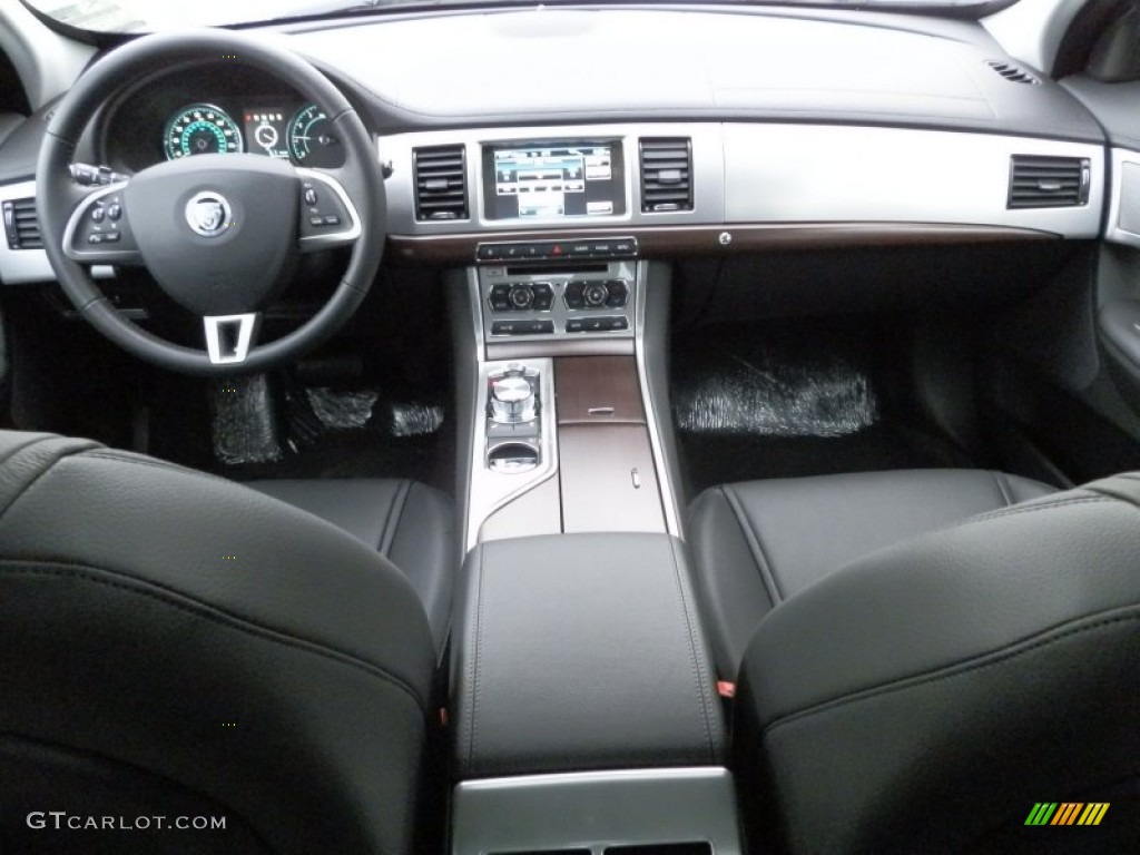 2013 Jaguar XF I4 T Warm Charcoal Dashboard Photo #76154748