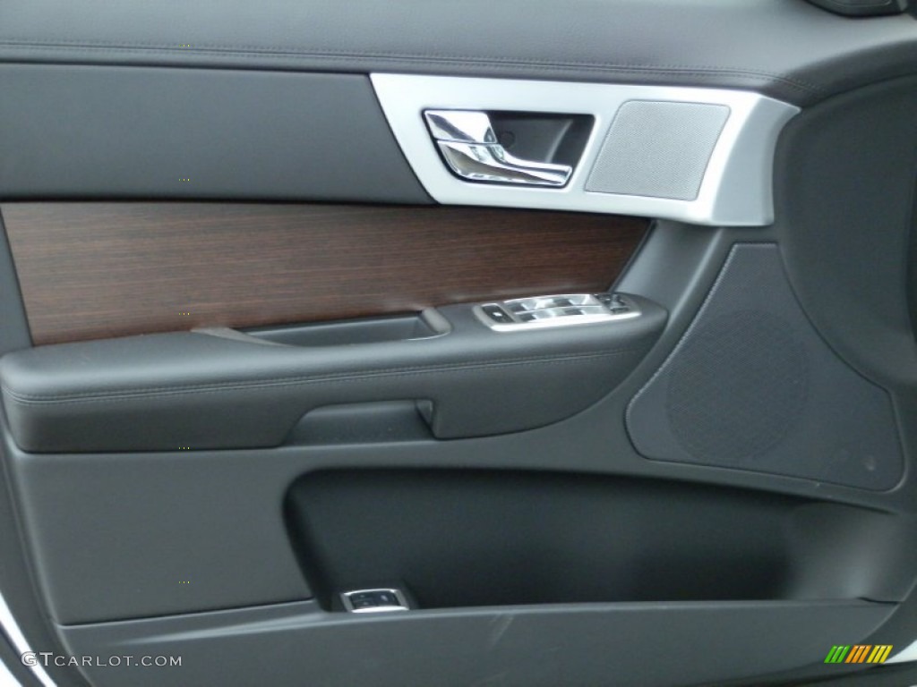 2013 Jaguar XF I4 T Warm Charcoal Door Panel Photo #76154799