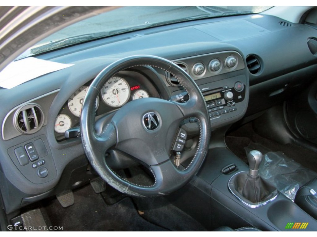 2006 Acura RSX Type S Sports Coupe Ebony Dashboard Photo #76156029