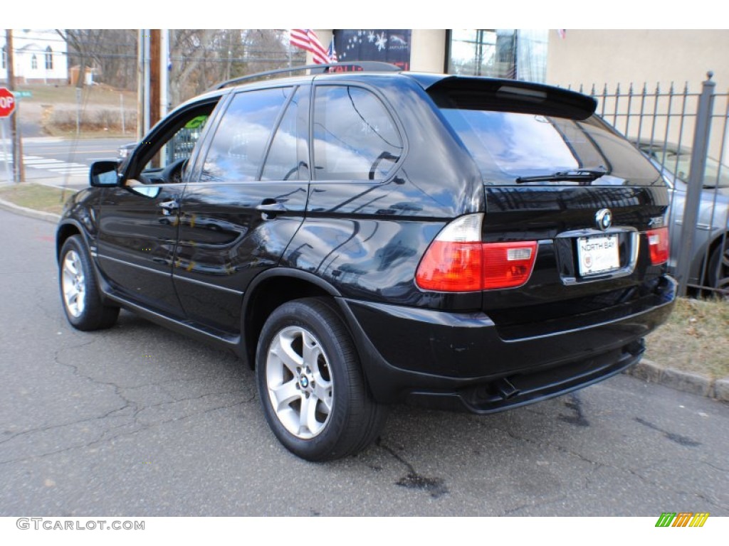 2006 X5 3.0i - Black Sapphire Metallic / Beige photo #4