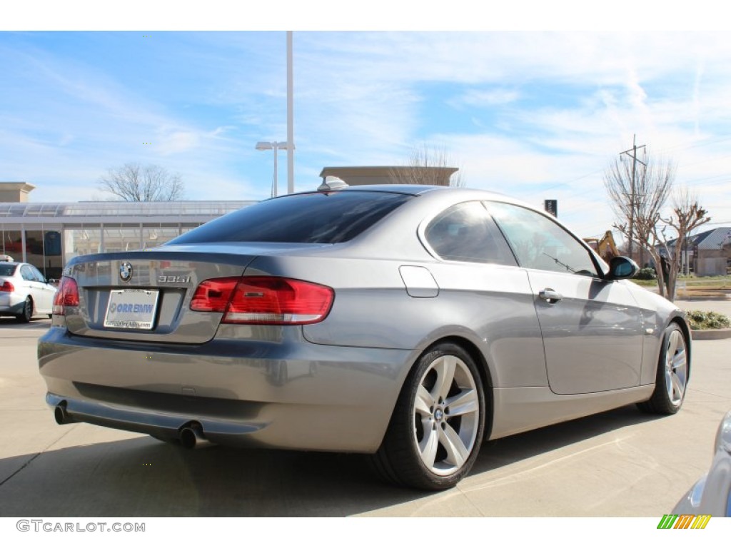2008 3 Series 335i Coupe - Space Grey Metallic / Black photo #4