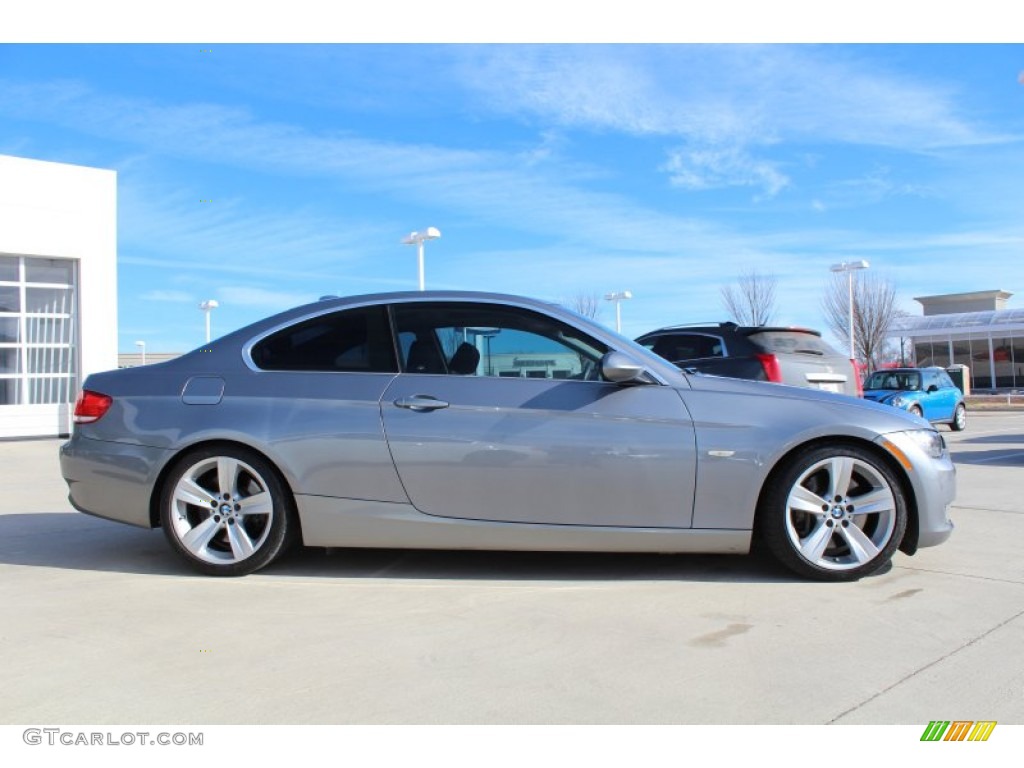2008 3 Series 335i Coupe - Space Grey Metallic / Black photo #6