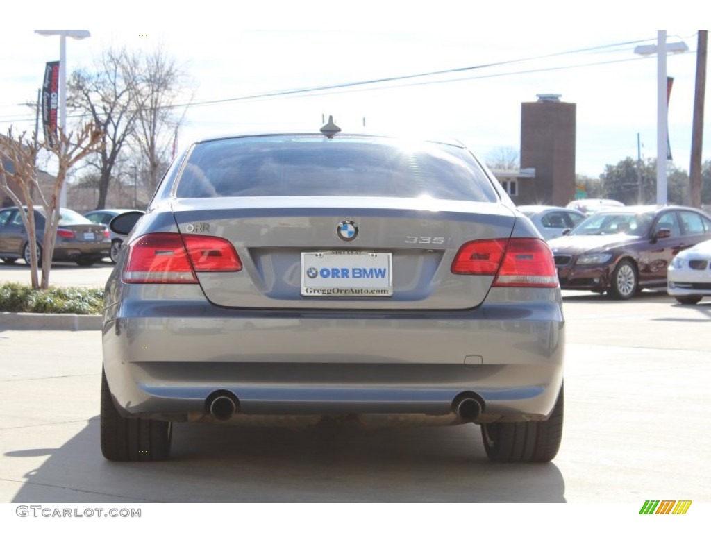 2008 3 Series 335i Coupe - Space Grey Metallic / Black photo #8