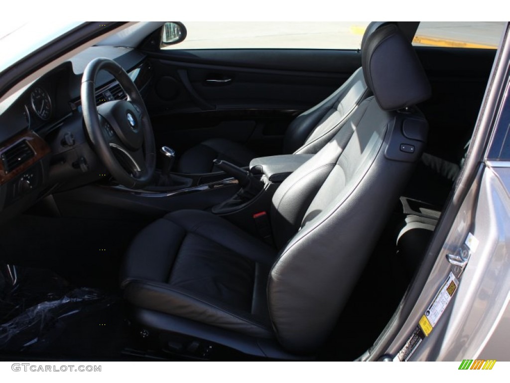 2008 3 Series 335i Coupe - Space Grey Metallic / Black photo #13