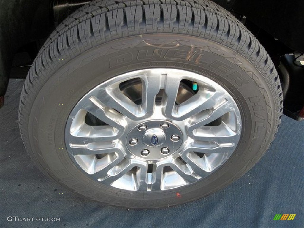 2013 F150 Platinum SuperCrew 4x4 - Ruby Red Metallic / Platinum Unique Pecan Leather photo #13