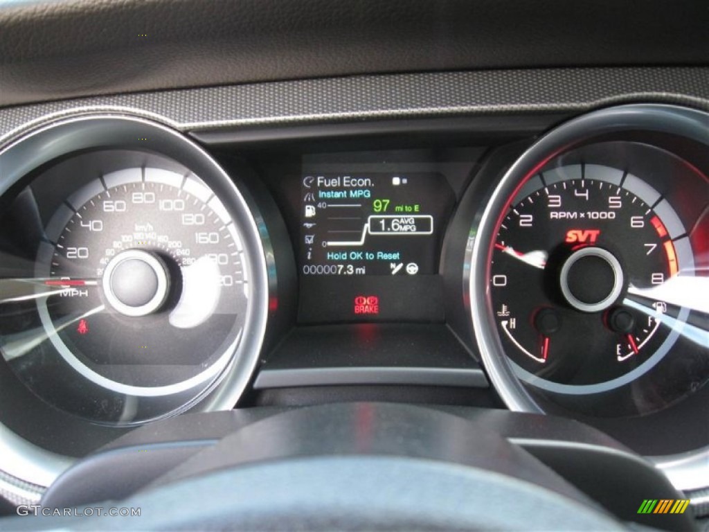 2013 Ford Mustang Shelby GT500 Coupe Gauges Photo #76160423