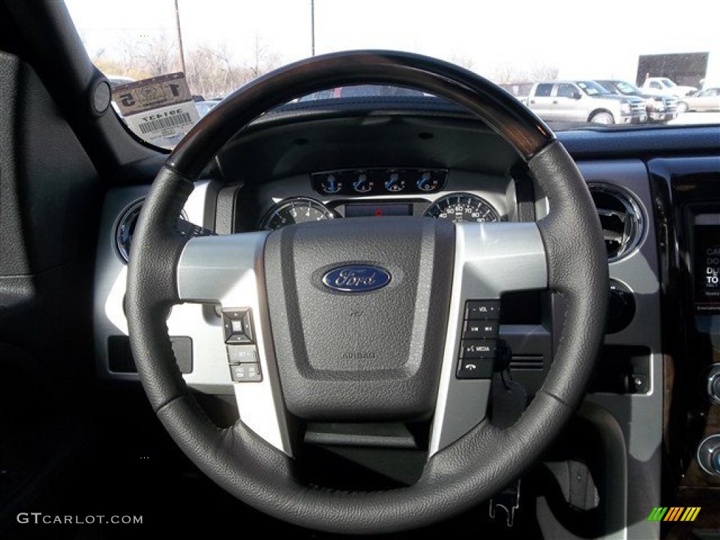 2013 F150 Platinum SuperCrew 4x4 - Ruby Red Metallic / Platinum Unique Pecan Leather photo #24