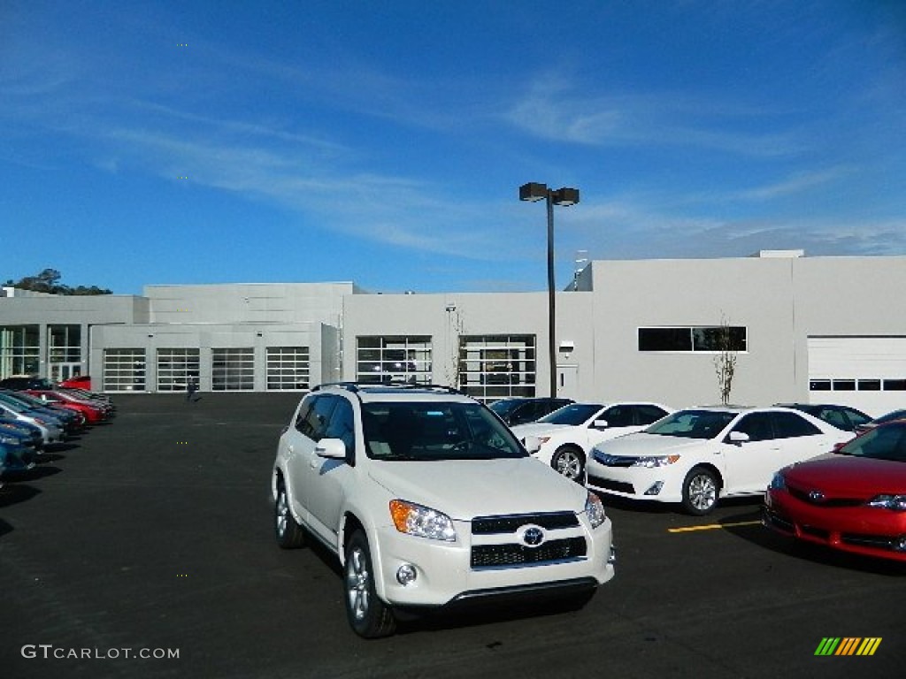 2012 RAV4 Limited - Blizzard White Pearl / Ash photo #1