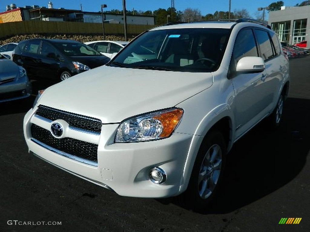 2012 RAV4 Limited - Blizzard White Pearl / Ash photo #7