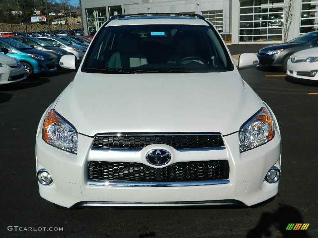 2012 RAV4 Limited - Blizzard White Pearl / Ash photo #8