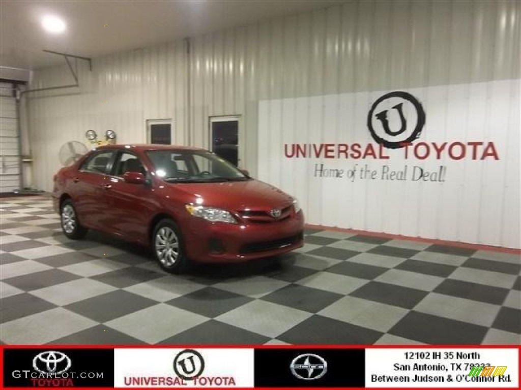 2012 Corolla LE - Barcelona Red Metallic / Ash photo #1