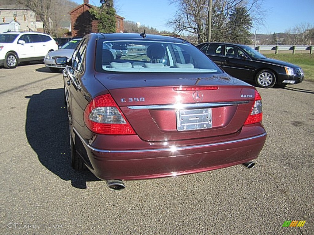 2007 E 350 4Matic Sedan - Barolo Red Metallic / Ash photo #6