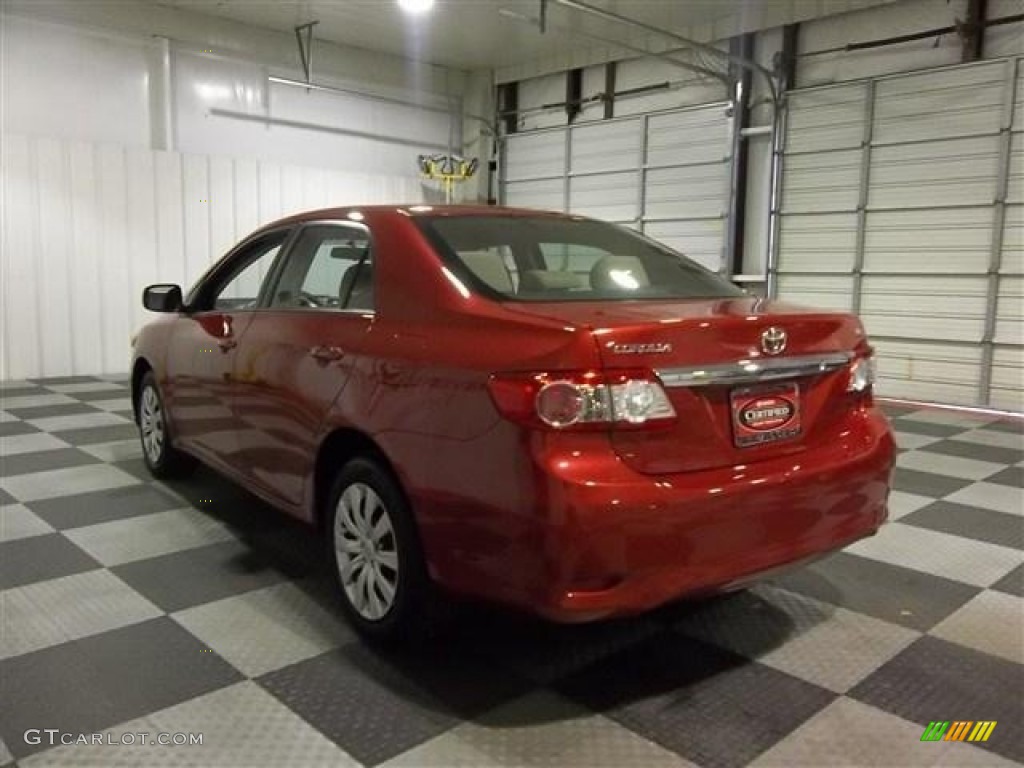 2012 Corolla LE - Barcelona Red Metallic / Ash photo #5