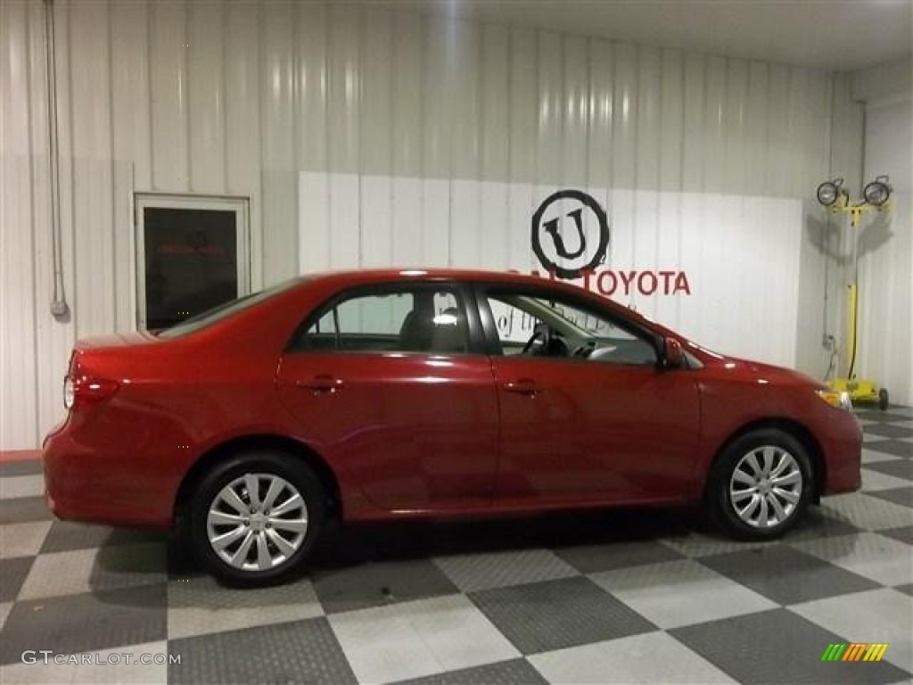 2012 Corolla LE - Barcelona Red Metallic / Ash photo #7
