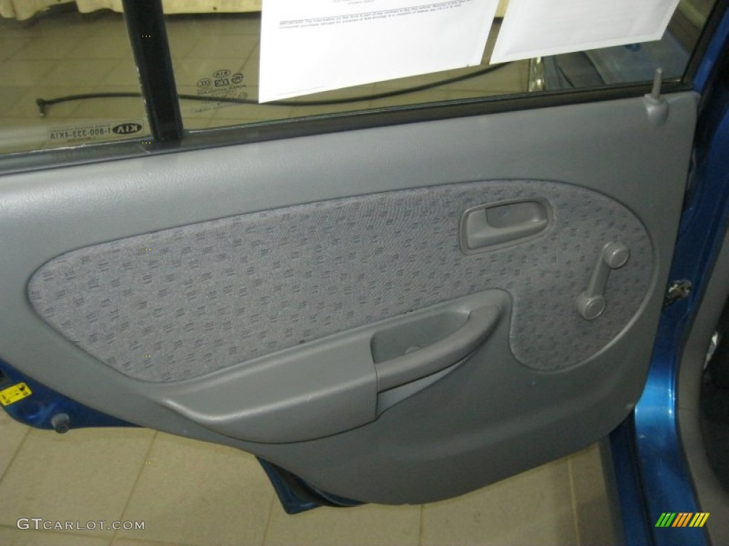 2004 Rio Sedan - Rally Blue / Gray photo #28