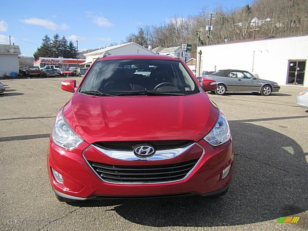 2010 Tucson Limited AWD - Garnet Red / Taupe photo #1