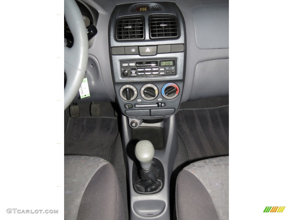 2005 Accent GLS Coupe - Silver Mist / Gray photo #19