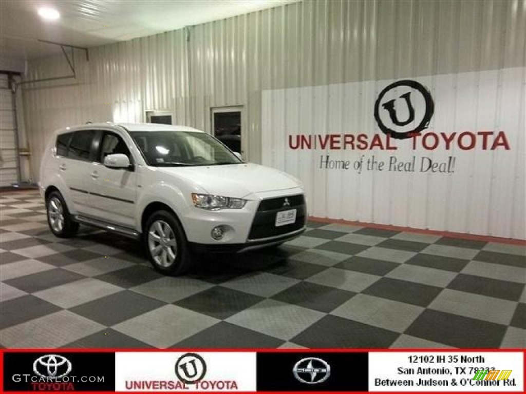 2012 Diamond White Pearl Mitsubishi Outlander GT S AWD 76127333 Photo