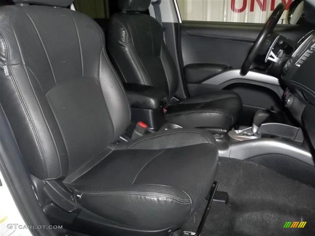 Black Interior 2012 Mitsubishi Outlander GT S AWD Photo #76167626