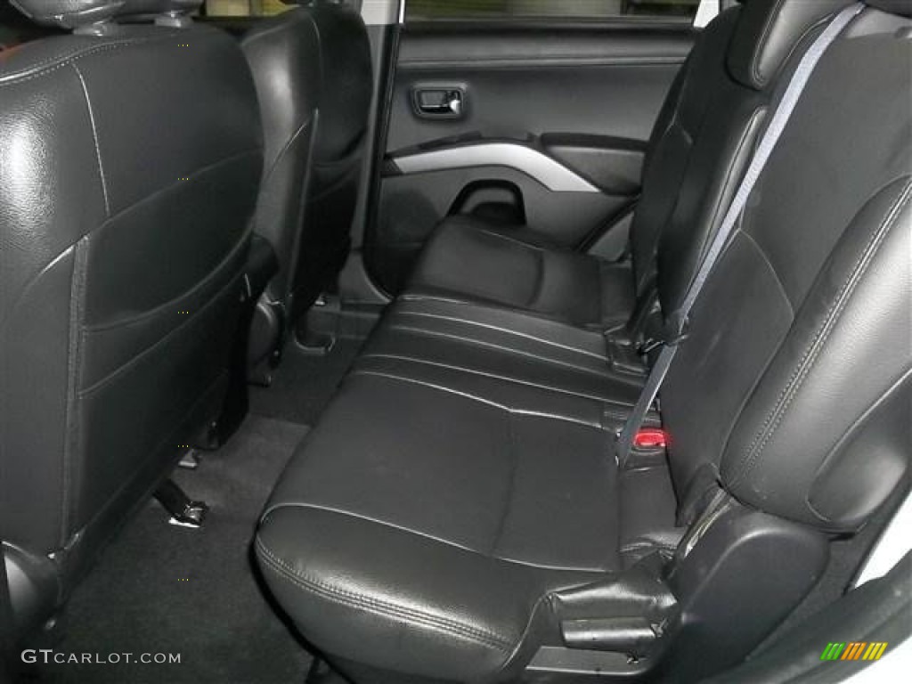Black Interior 2012 Mitsubishi Outlander GT S AWD Photo #76167656