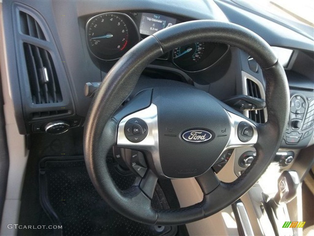 2012 Focus SEL 5-Door - Sterling Grey Metallic / Stone photo #26