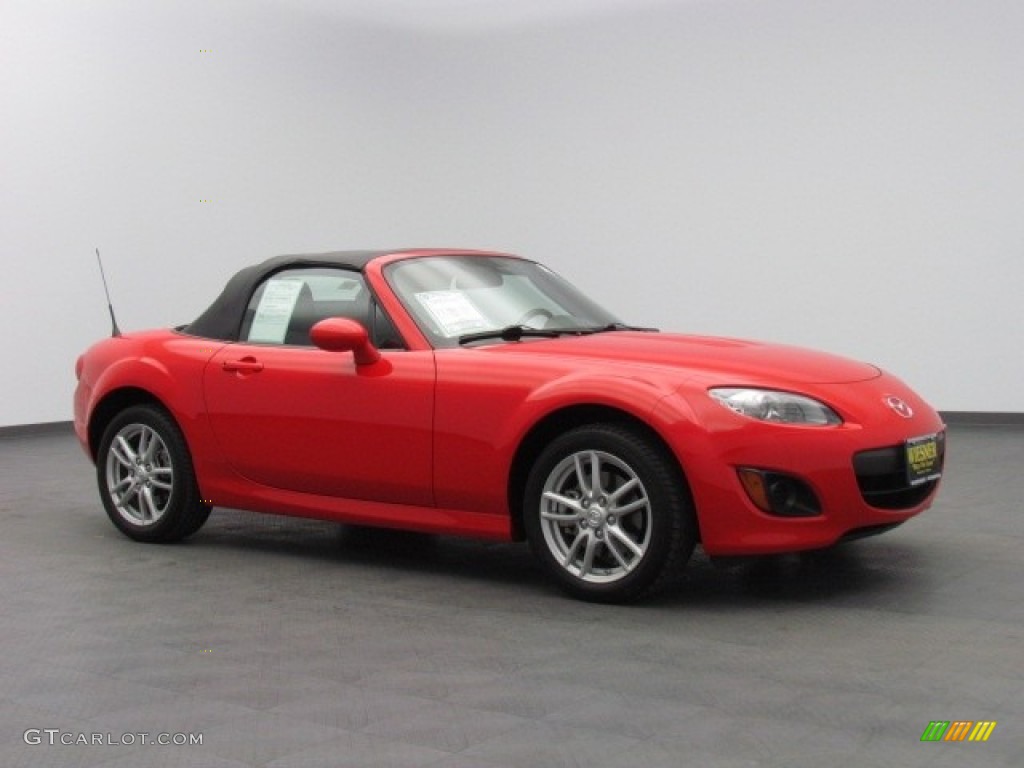 True Red 2011 Mazda MX-5 Miata Sport Roadster Exterior Photo #76168444