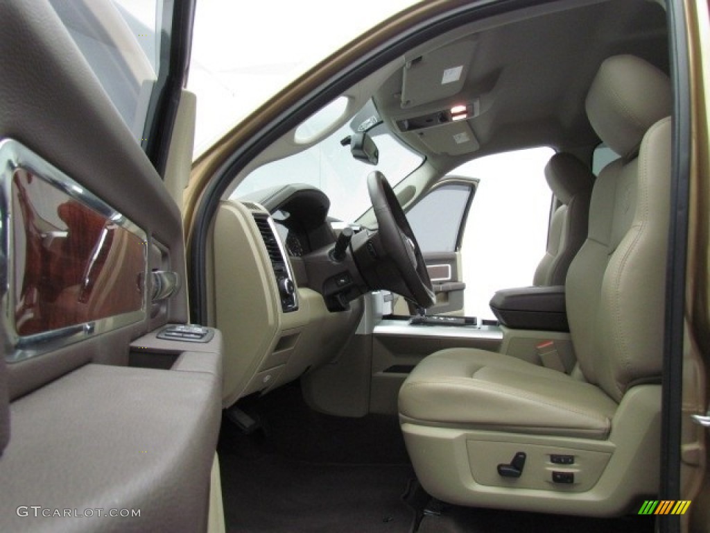 2011 Ram 1500 Laramie Crew Cab 4x4 - Saddle Brown Pearl / Light Pebble Beige/Bark Brown photo #13