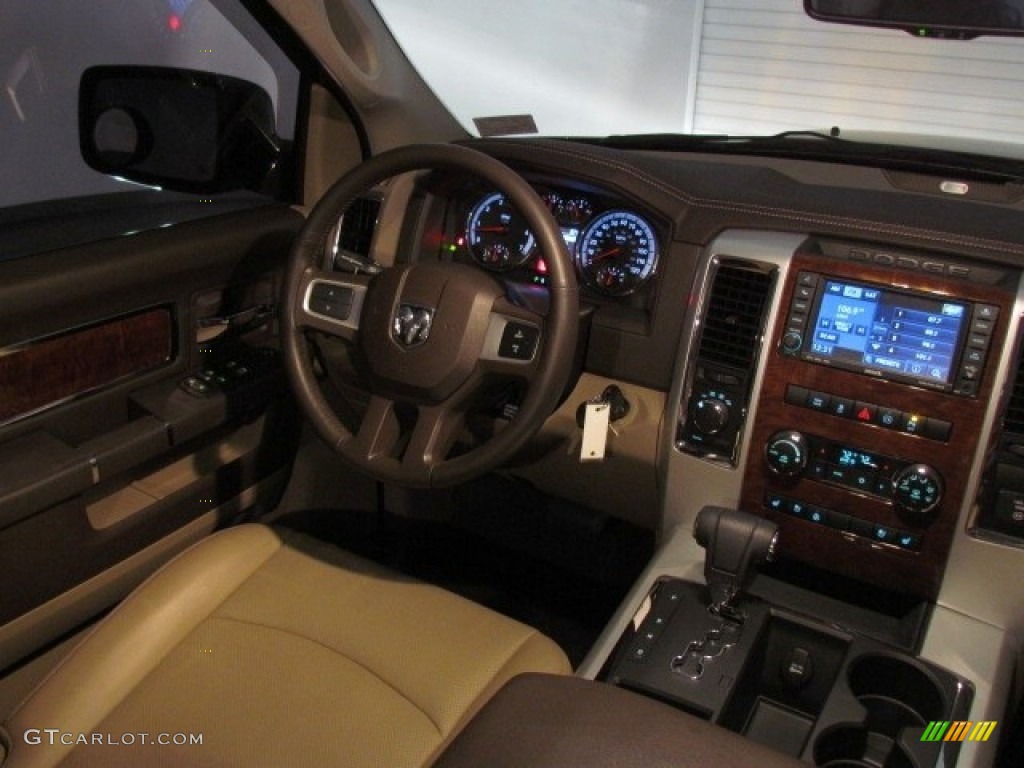 2011 Ram 1500 Laramie Crew Cab 4x4 - Saddle Brown Pearl / Light Pebble Beige/Bark Brown photo #18