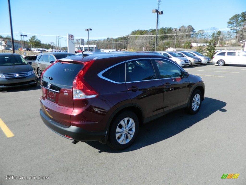 2013 CR-V EX-L - Basque Red Pearl II / Gray photo #5