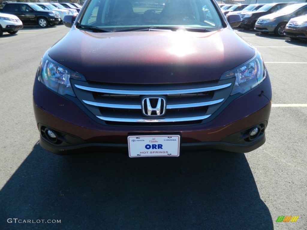 2013 CR-V EX-L - Basque Red Pearl II / Gray photo #9