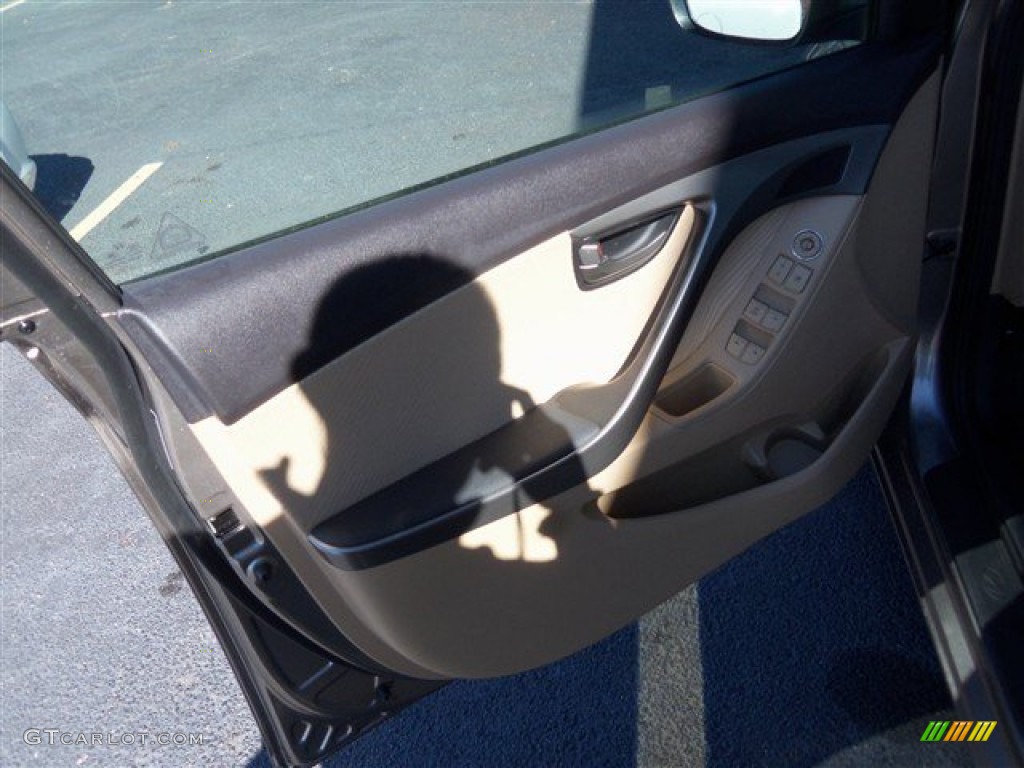 2013 Elantra GLS - Desert Bronze / Beige photo #7