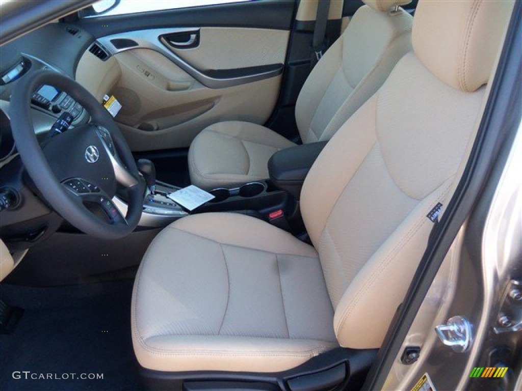 2013 Elantra GLS - Desert Bronze / Beige photo #9