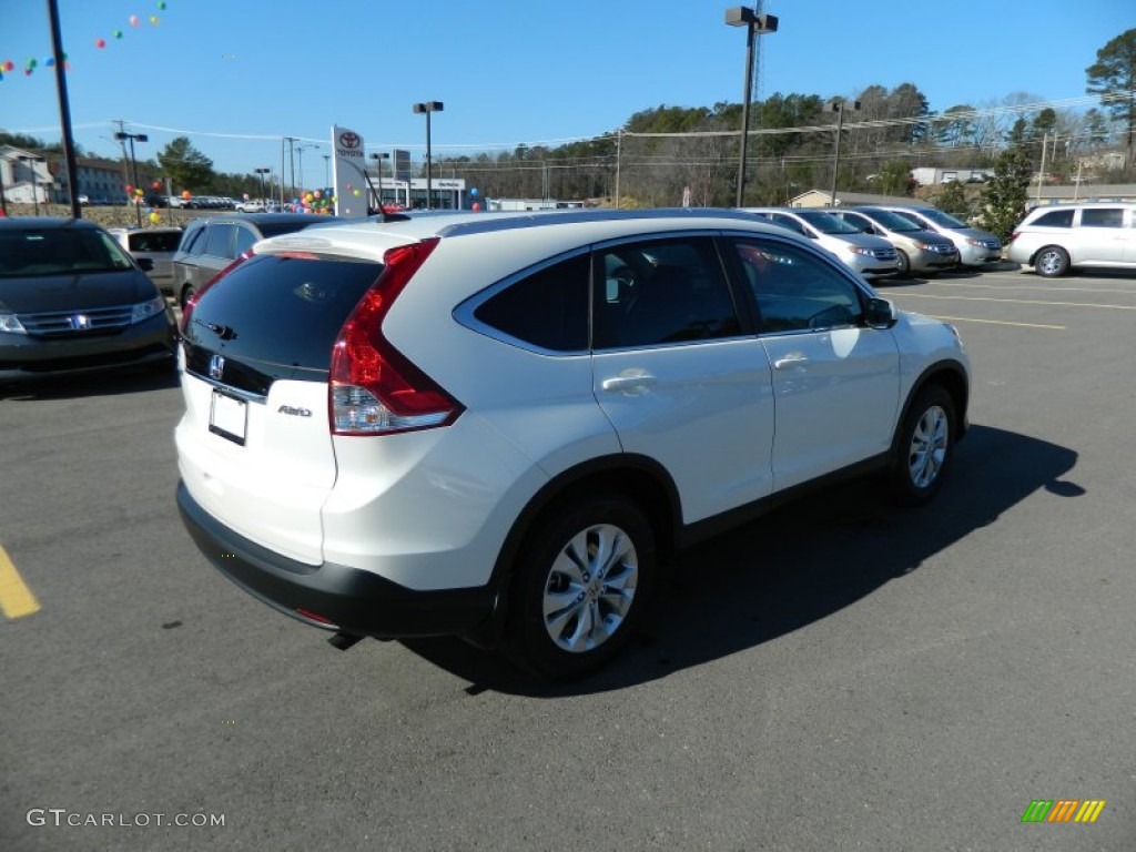 2013 CR-V EX-L AWD - White Diamond Pearl / Beige photo #5