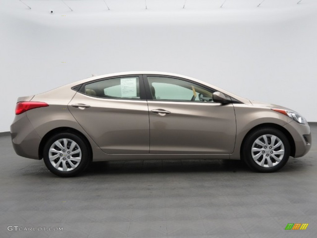 2012 Elantra GLS - Desert Bronze / Beige photo #4