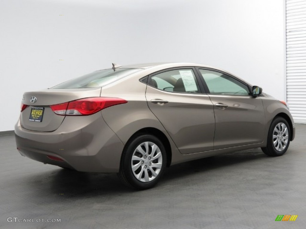 2012 Elantra GLS - Desert Bronze / Beige photo #5