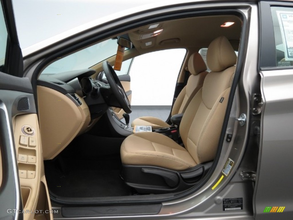 2012 Elantra GLS - Desert Bronze / Beige photo #12