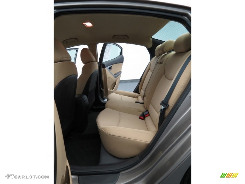 2012 Elantra GLS - Desert Bronze / Beige photo #16