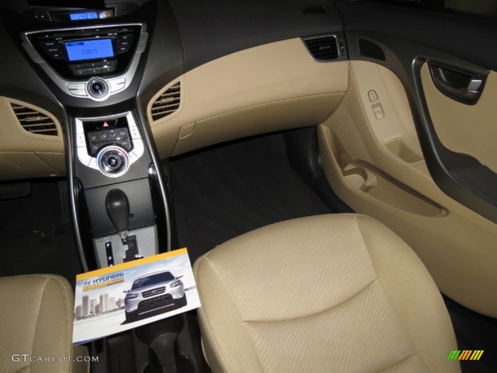 2012 Elantra GLS - Desert Bronze / Beige photo #21